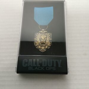 Call of Duty Black Ops Gold Medal with Case Limited Edition Skull Design NO GAME